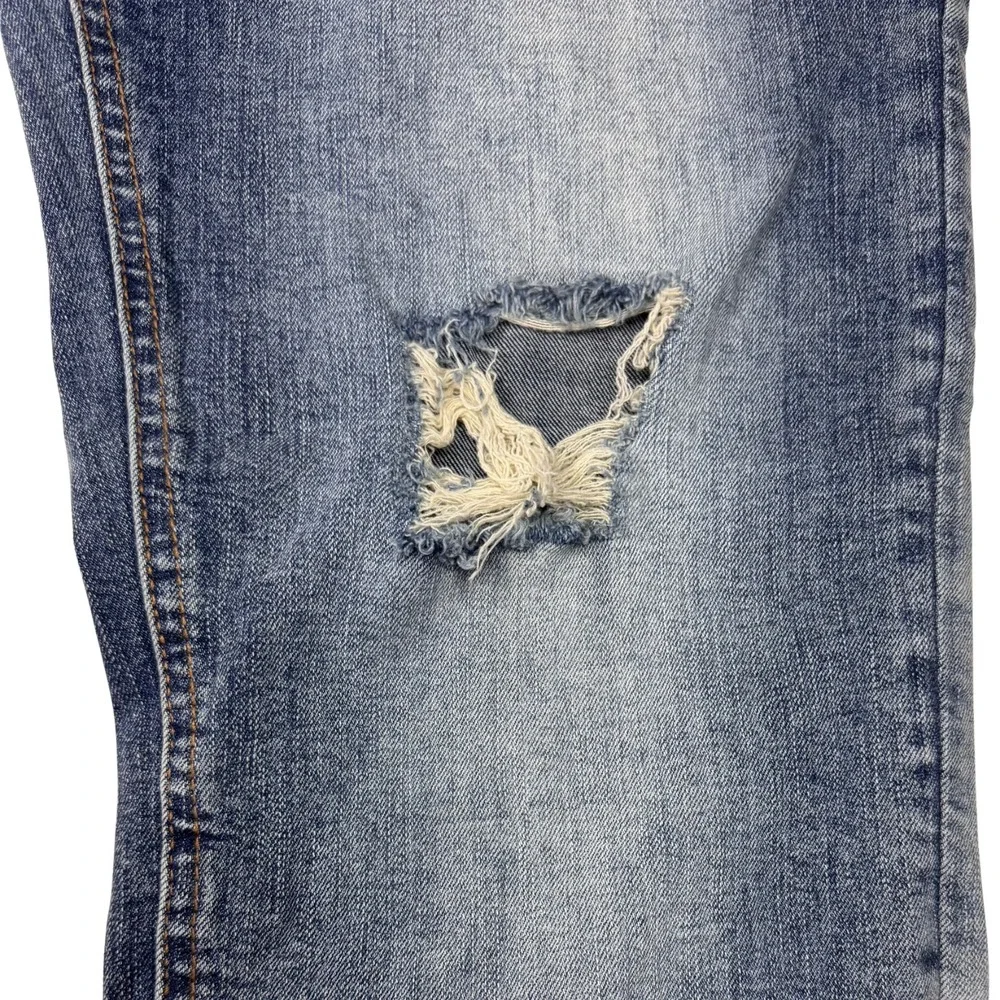 Supply & Demand Jeans Men Distressed Stretch Zip Pockets 37x31 Grunge Punk Moto‎